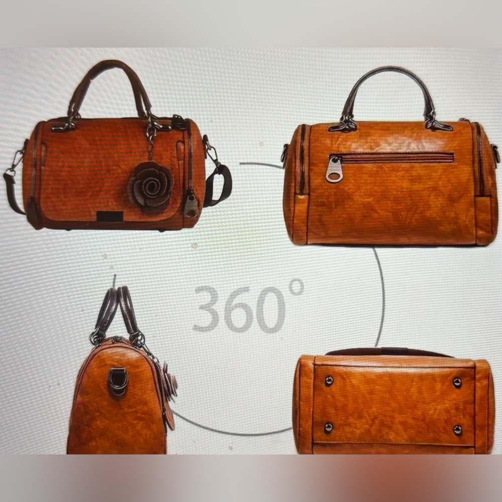 Retro Boston Barrel Bag - Picture 4 of 9